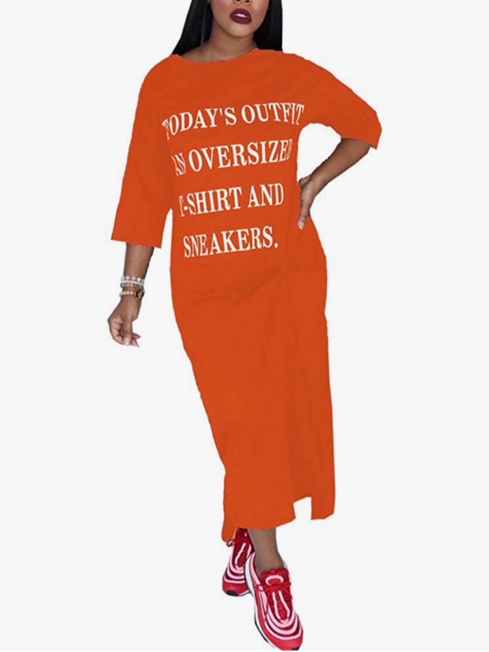 Teal Graphic Midi or Maxi T-Shirt Dress - Comfortable Everyday Wear